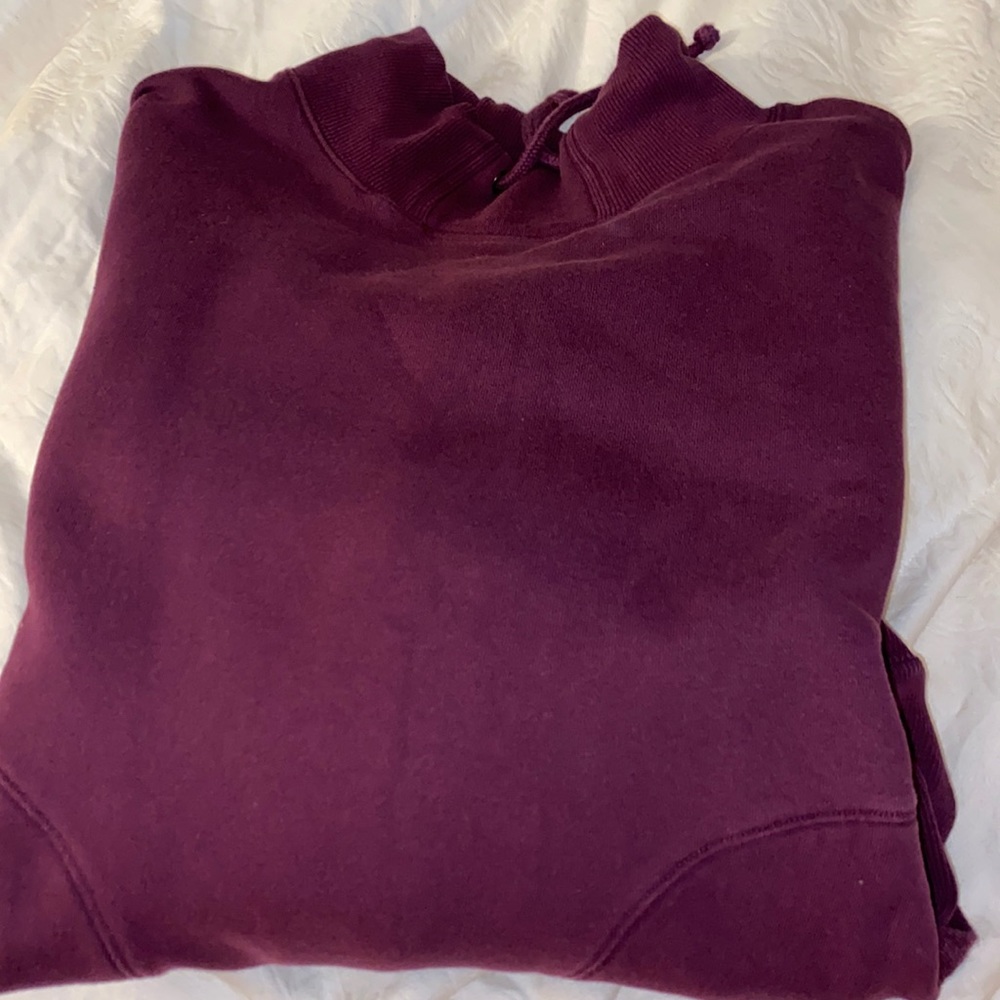 purple athletic sweater turtle neck